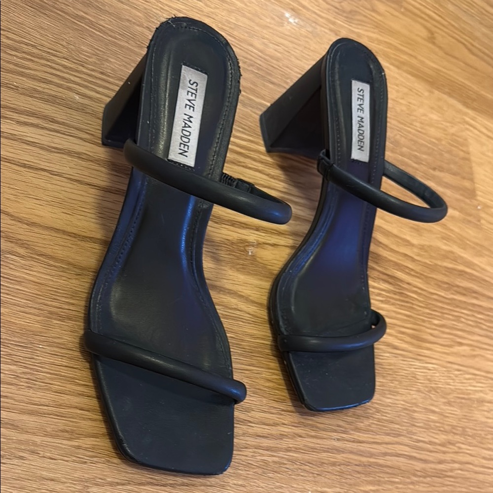 Steve Madden Lilah Black Women's Heeled Sandals